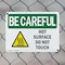 Signmission Hot Surface Sign, 7 in H x 10 in W, Plastic, Hot Surface Do Not Touch OS-2PACK-BC-P-710-L-10030 - alternate 6